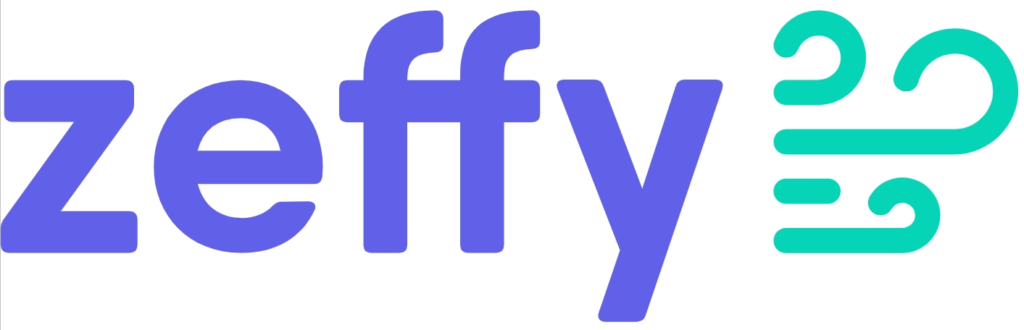 Zeffy logo and donation link